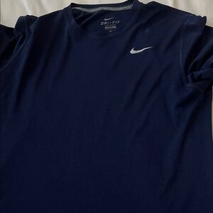 Nike Men's Dark Blue Dri-FIT Tee